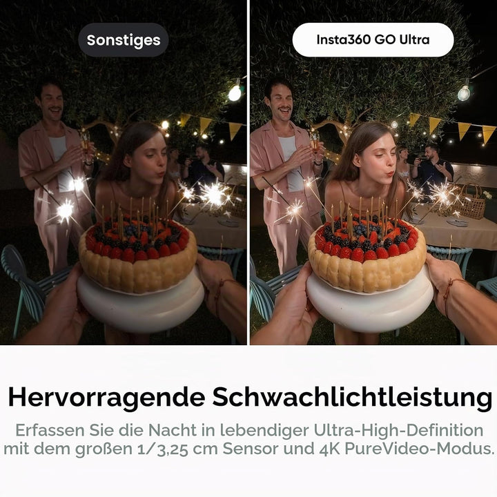 Insta360 GO Ultra Lifestyle-Bundle -Kleine 4K Vlogging-Kamera, Freihändig, POV-Kamera, 1/1,28"-Senso