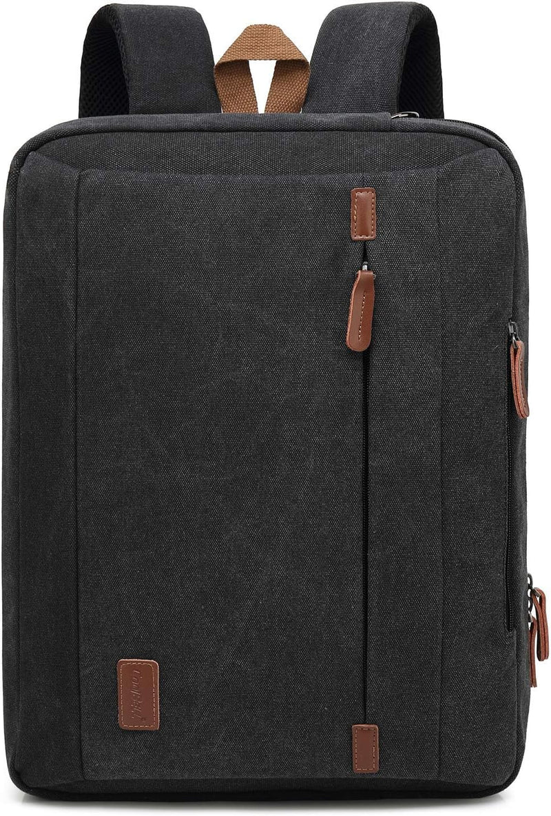 CoolBELL 17,3 Zoll umwandelbar Laptop Tasche/Rucksack Messenger Bag Canvas Umhängetasche Business Ba