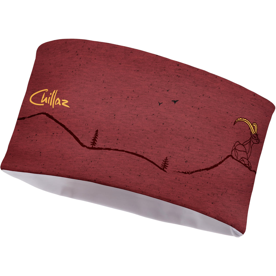 Chillaz Unisex Capricorn Stirnband, black-red, ONE SIZE