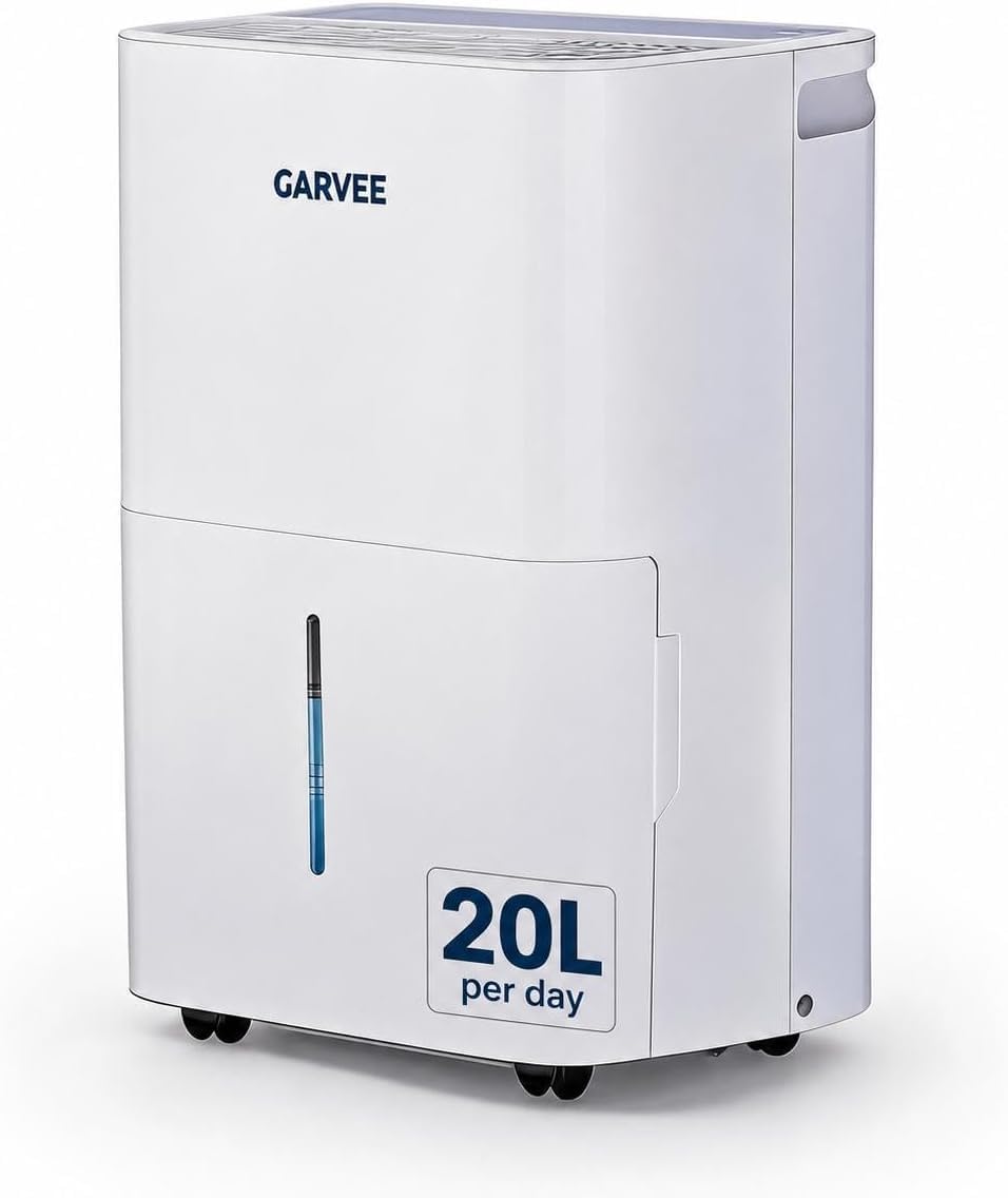 20L Luftentfeuchter Elektrisch für bis zu 280 m² Räume | Leiser Luftentfeuchter | Mit Dauerentwässer