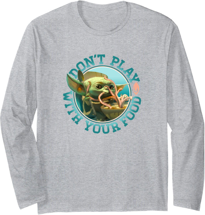 Star Wars: The Mandalorian Child Don't Play With Food R21 Langarmshirt