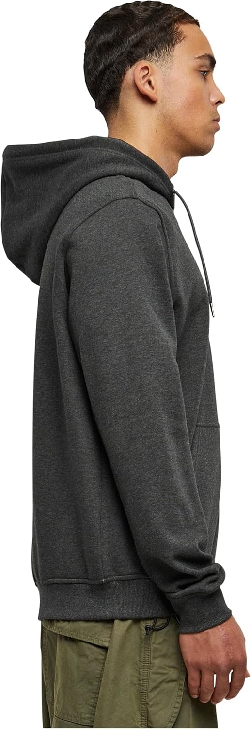 Urban Classics Herren Basic Terry Hoody S Charcoal, S Charcoal