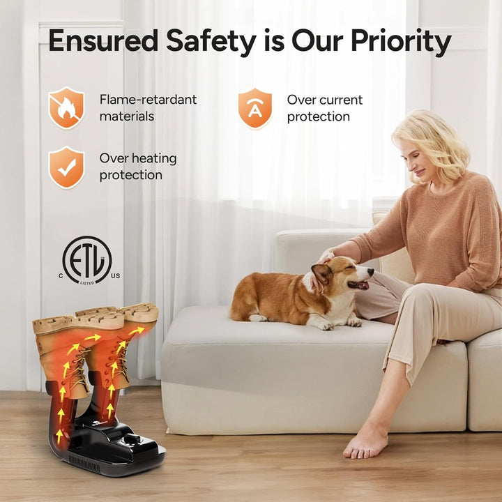 DR.PREPARE Schuhtrockner Elektrisch Fusswärmer Schuhheizung Schuhwärmer Schuhe Stiefeltrockner Hands