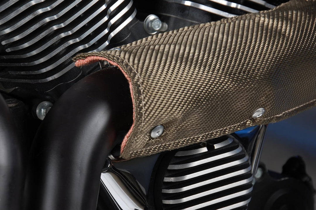 Design Engineering Titan-Rohrschutz, Auspuff-Hitzeschutz, langlebig, leicht, hochtemperaturbeständig