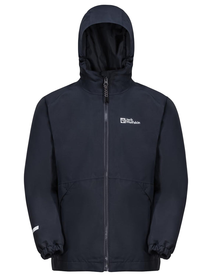 Jack Wolfskin Unisex Kinder Iceland 3in1 Jacket K Jacket 104 night blue, 104 night blue