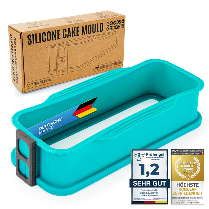 GOODS+GADGETS Silikon Springform Antihaftbeschichtete Kuchen Backform (Kastenform), Kastenform