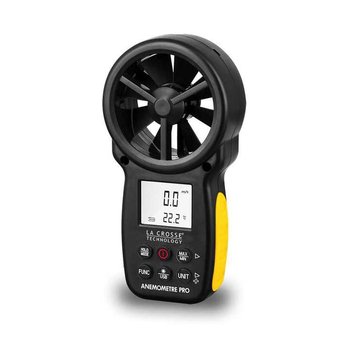 La Crosse Technology WS9501 Anemometer, Schwarz/Gelb