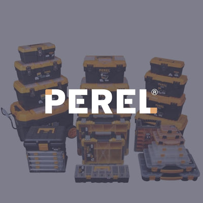Perel OM22M Werkzeugkoffer mit Metallverschlüssen, 56 cm