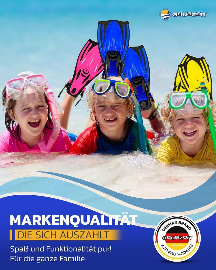 AQUAZON Alicante Verstellbare Flossen, Schnorchelflossen, Taucherflossen, Schwimmflossen für Kinder