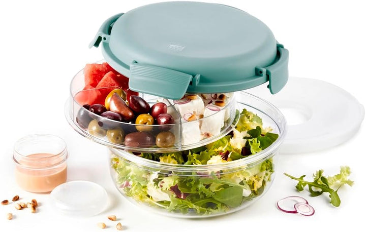 ZWILLING Lunchtime Salatbox, Grün | Kunststoff | 1 l Sea Green, Sea Green