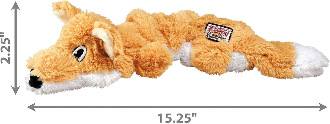 KONG – Scrunch Knots Fox – Innere Geknotete Seile und Minimale Füllung für Weniger Unordnung – Für M