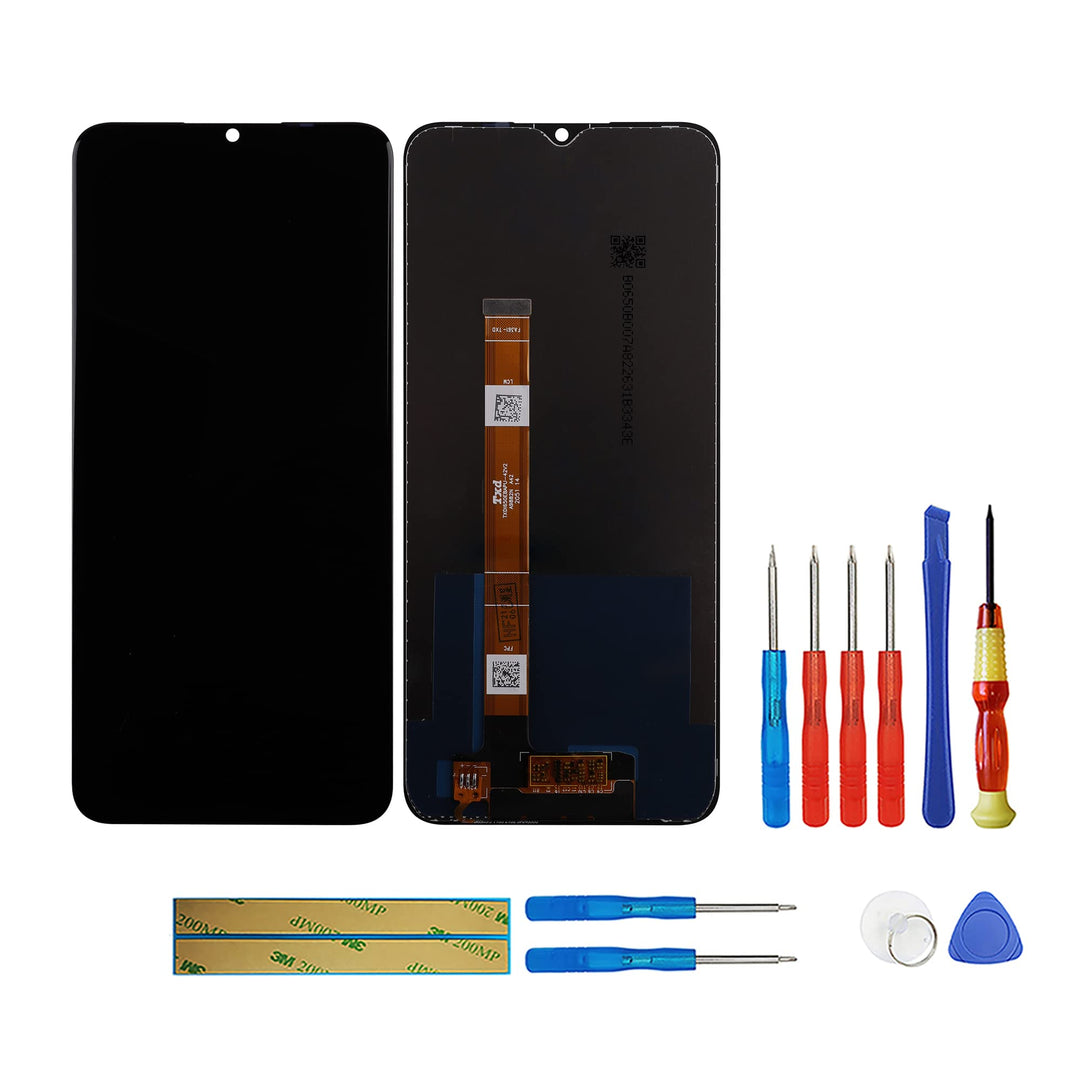 swark LCD Display Komplett with Oppo A15 4G (Schwarz ohne Rahmen) Touch Screen Replacement + Tools