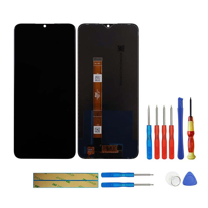 swark LCD Display Komplett with Oppo A15 4G (Schwarz ohne Rahmen) Touch Screen Replacement + Tools