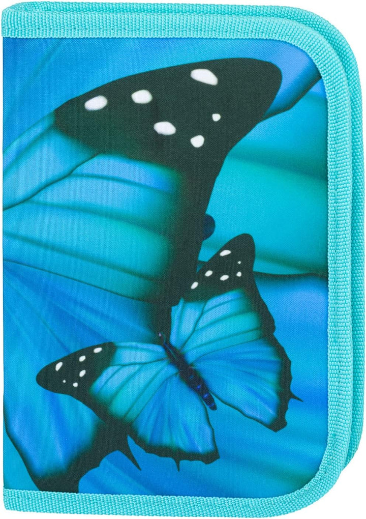 Baagl Airy Plus Schulranzen-Set 5-teilig, 25 l, ab 130 cm (Butterfly) | Isoliertes Snackfach; Magnet