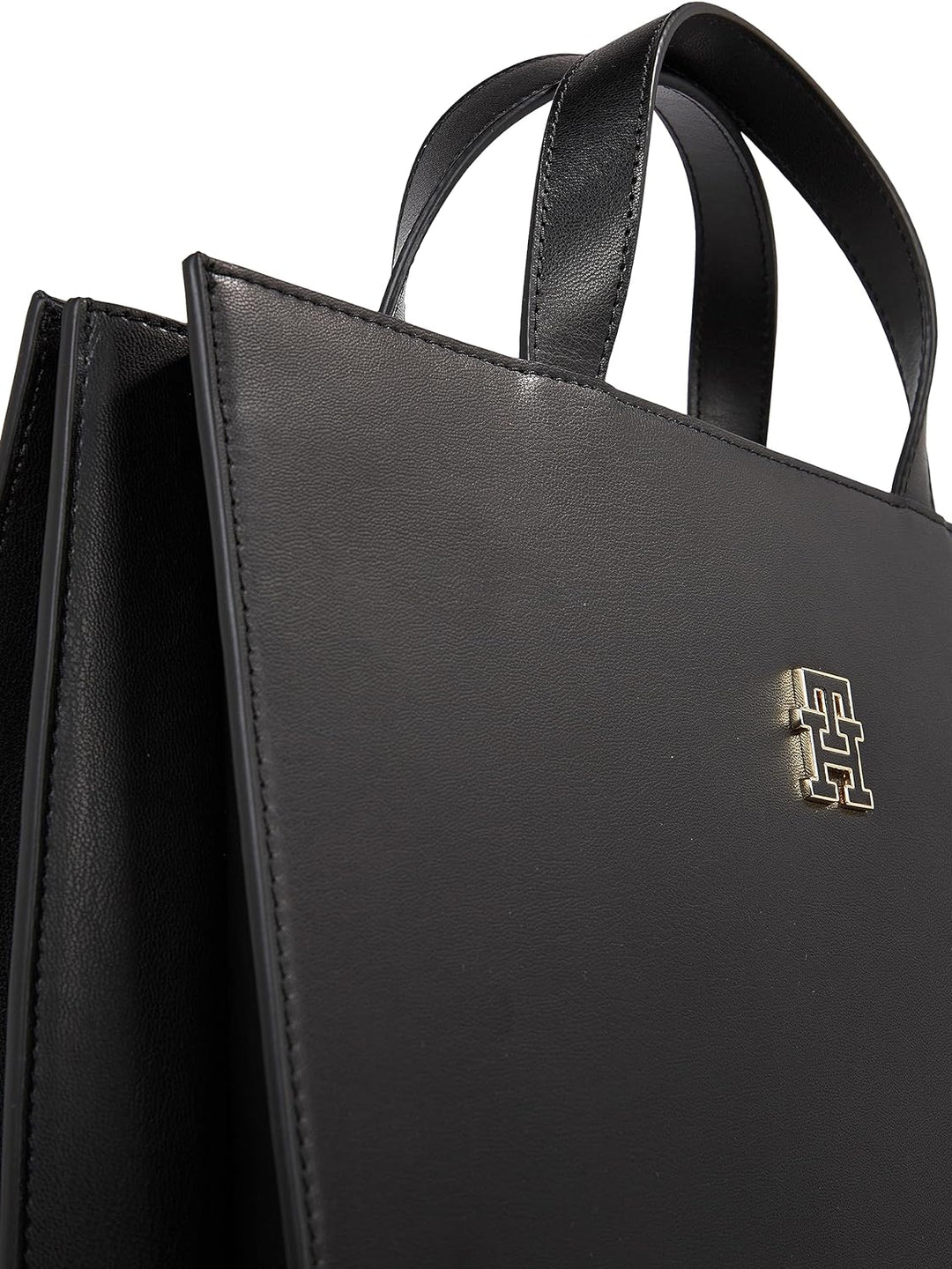 Tommy Hilfiger Damen Tote Bag Tasche Kunstleder Einheitsgrösse Schwarz, Einheitsgrösse Schwarz