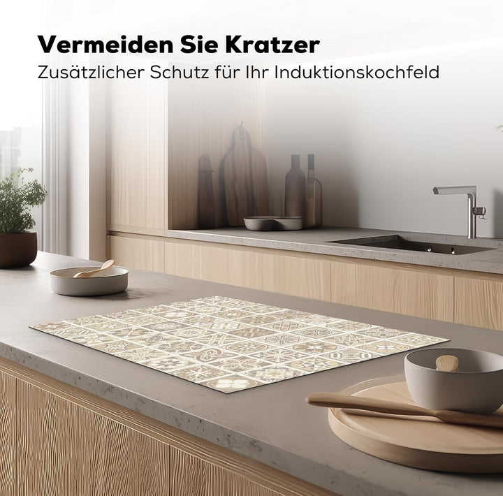 KitchenYeah© Herdabdeckplatte Einteilig Ceranfeld Abdeckplatte für Induktionsschutz Ceranfeldabdecku