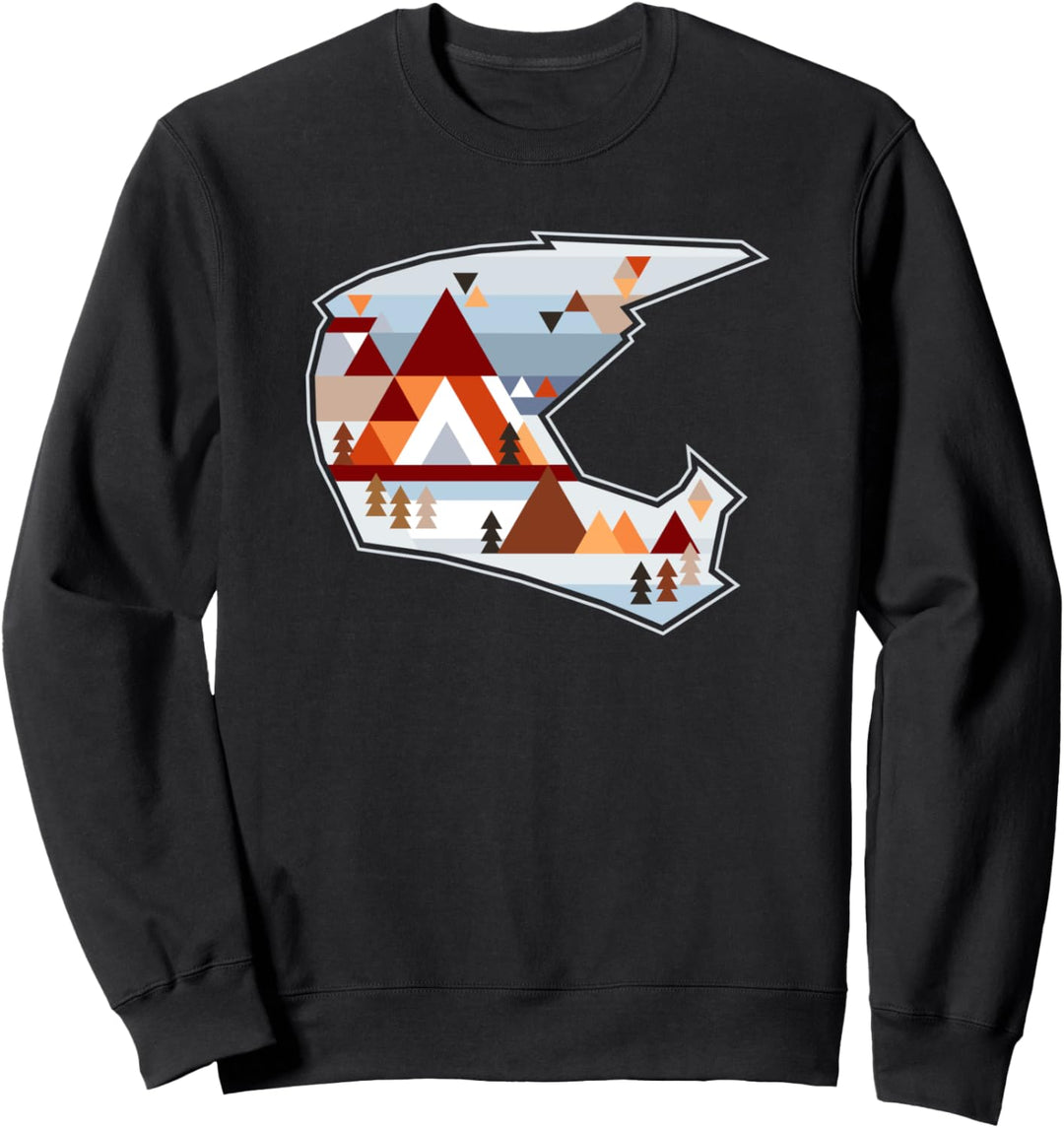 Fullface Helm MTB Mountainbike Retro Vintage Downhill Rad Sweatshirt