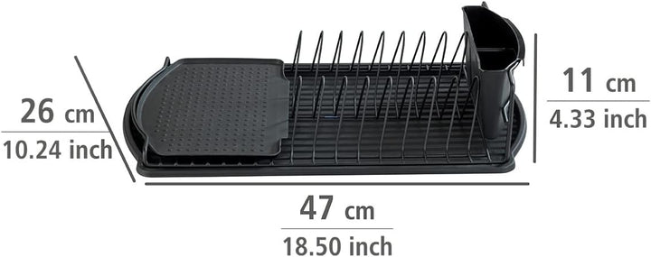 WENKO Geschirrabtropfer Basic, Abtropfgestell für Geschirr, ideal zum Abstellen neben der Spüle, aus