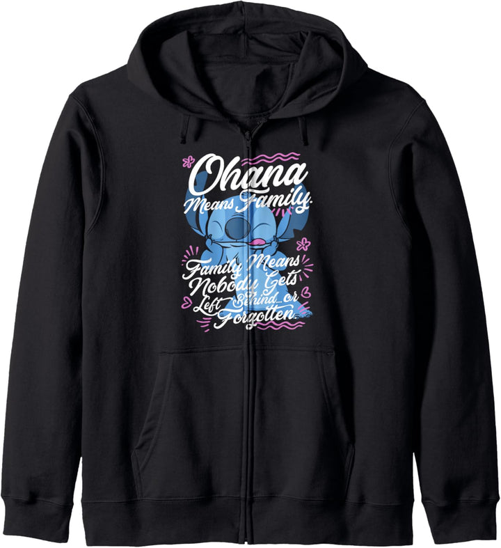 Disney Lilo & Stitch 626 Stitch Day Ohana Means Family Kapuzenjacke