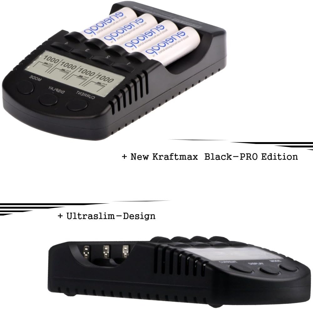 Kraftmax BC-4000 Pro + 8X XX PRO AA Panasonic Eneloop Akkus in Box 3: BC-4000 Pro inkl. 8 Eneloop PR