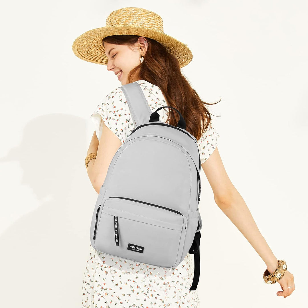 YAMTION Rucksack Schule Teenager Jungen &amp; Mädchen für 15.6 Zoll Laptop,Schulranzen Damen Herren Stad