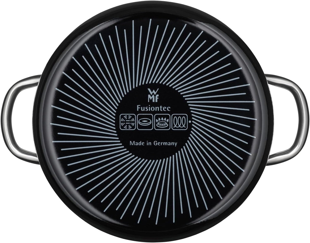 WMF Fusiontec Inspire Kochtopf gross, 24 cm, Glasdeckel, Fleischtopf Induktion, 6,4l, High-Tech Kera