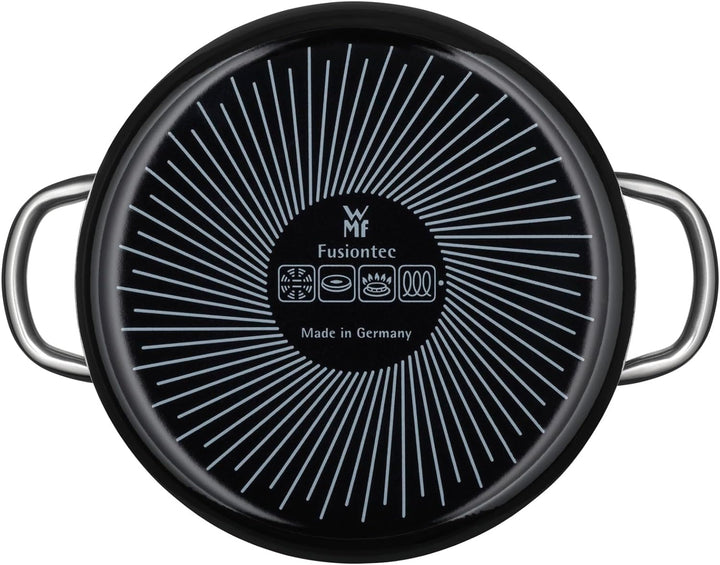 WMF Fusiontec Inspire Kochtopf gross, 24 cm, Glasdeckel, Fleischtopf Induktion, 6,4l, High-Tech Kera