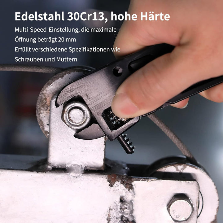 Multitool Werkzeug, NexTool 9-IN-1 Präzise Skala Schraubenschlüssel Zange Messer Holzsäge 2 Schraube