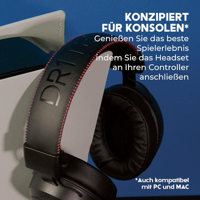 DR1TECH Blackjack+ Gaming Kopfhörer Mit Kabel Und Mikrofon Für PS5 Konsole [3D Audio], PS4, Xbox und