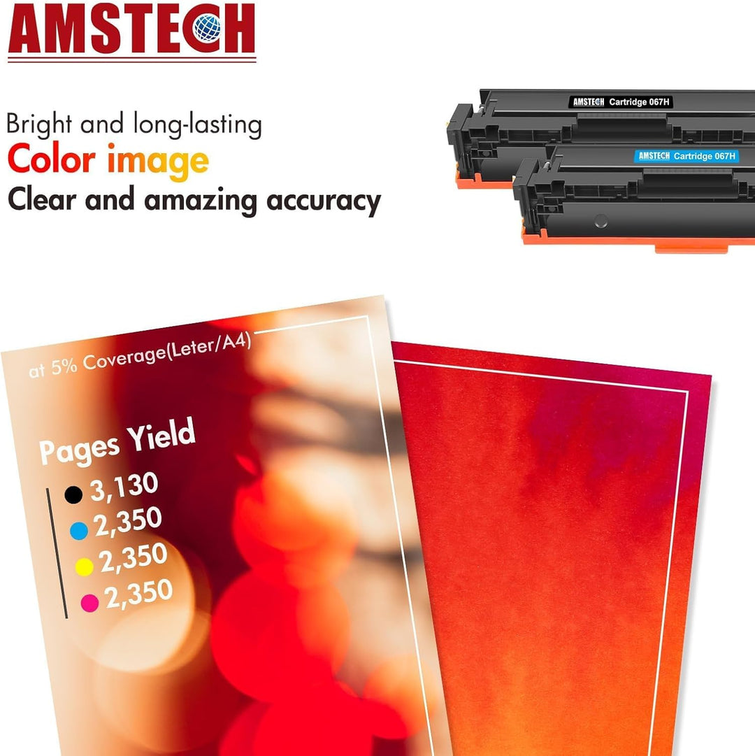067H 067 Toner Set Kompatible für Canon 067H 067 i-SENSYS MF657Cdw MF655Cdw MF651Cw LBP631Cw LBP633C