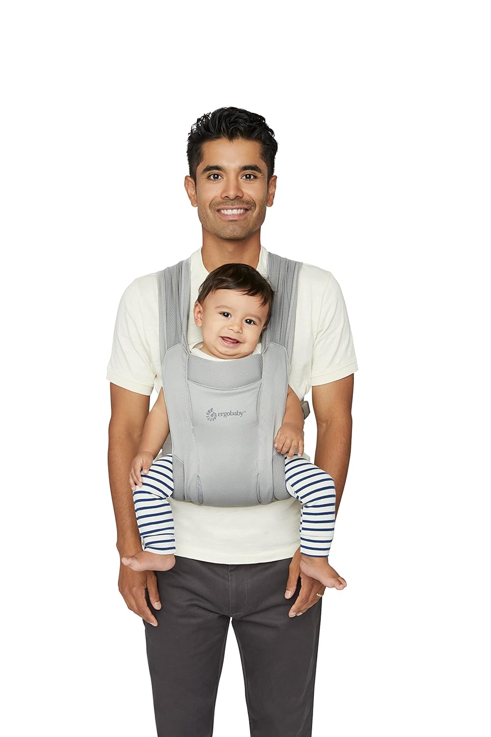 Ergobaby Embrace Soft Air Mesh Babytrage für Neugeborene ab Geburt, 2-Positionen Bauchtrage Baby Tra