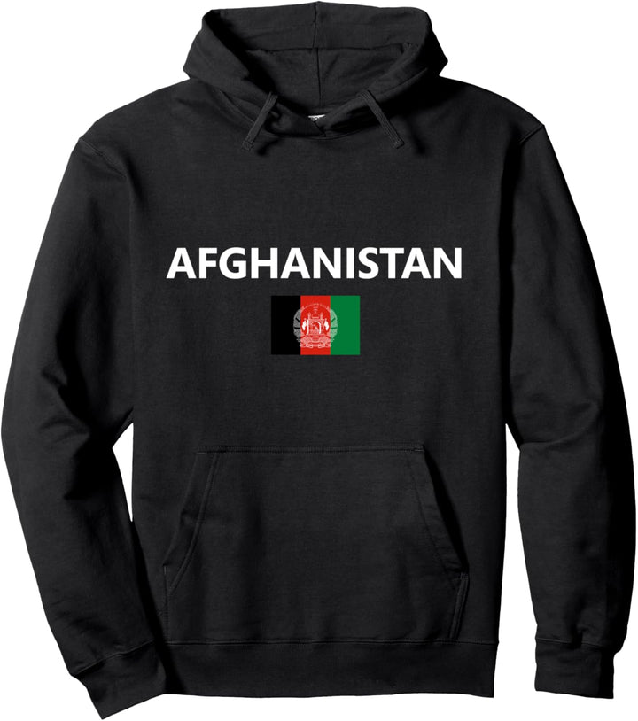 Afghanistan Afghan Flag Pullover Hoodie