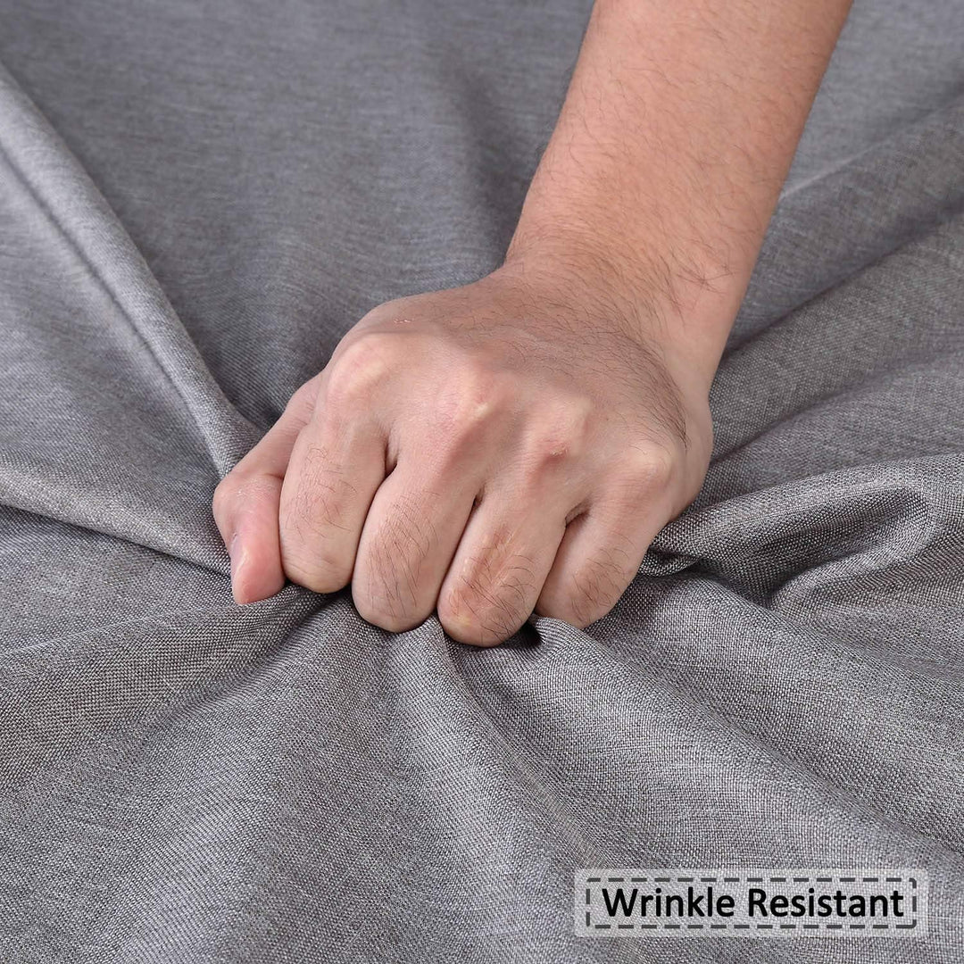 Flachs Leinen wie 240GSM Schwerer Stall Duschvorhang für Badezimmer mit Haken Hotel Luxus Stoff wasc