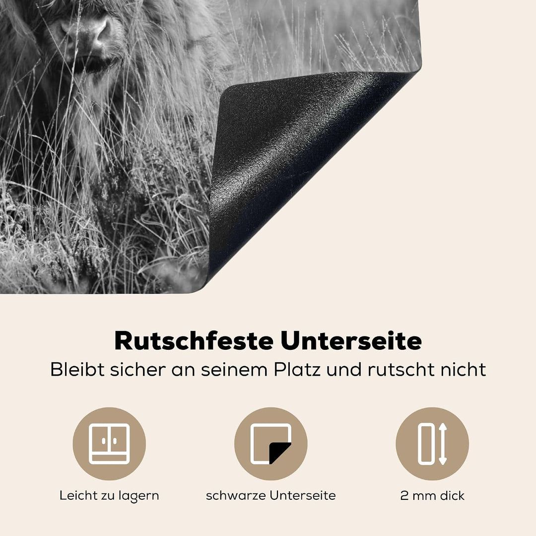 KitchenYeah© Herdabdeckplatte Einteilig Ceranfeld Abdeckplatte Küche Deko Ceranfeldabdeckung Herdabd