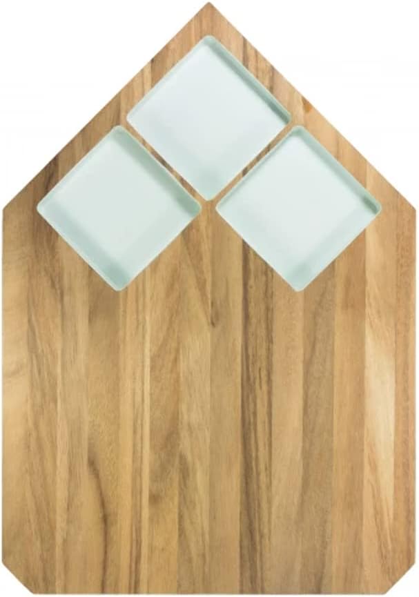 Zweig Design Schneidebrett, Holz, Grau, 40 mm X28 mm X25