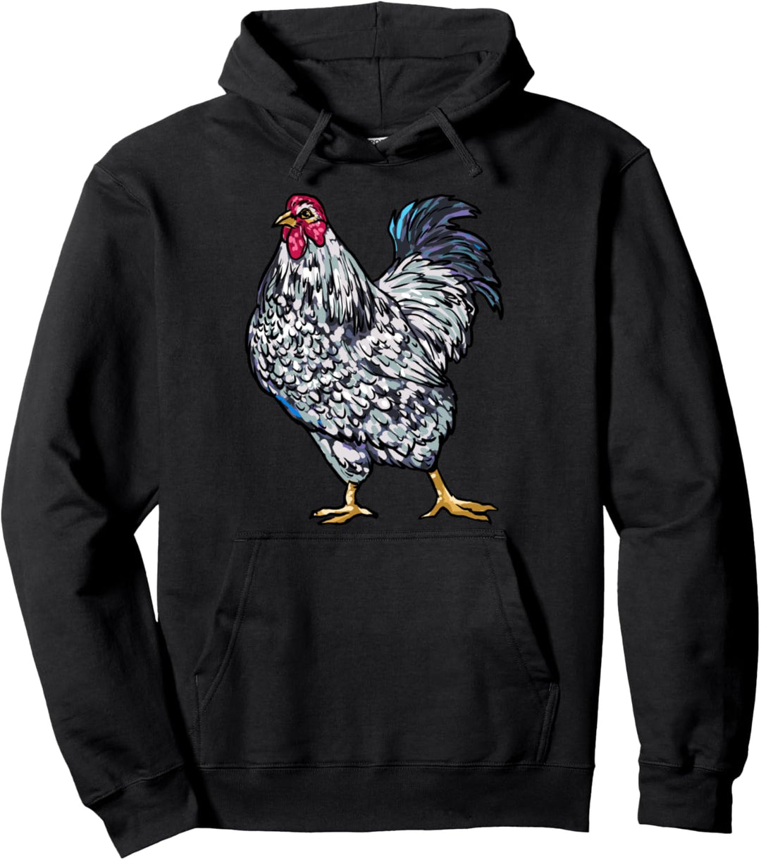 Wyandotten Hühner Hühnerart Bauer Landwirt Huhn Hahn Pullover Hoodie