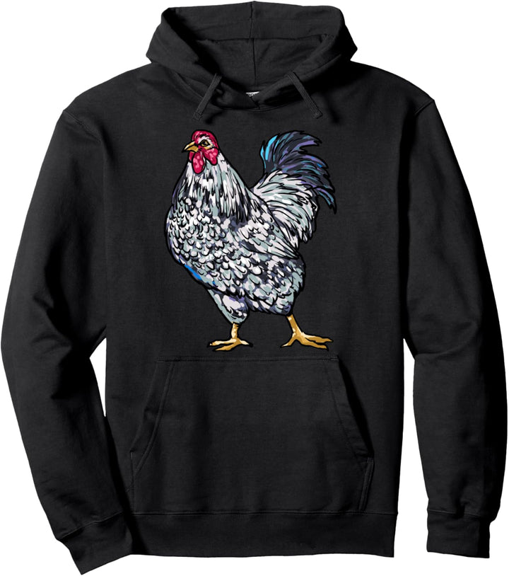 Wyandotten Hühner Hühnerart Bauer Landwirt Huhn Hahn Pullover Hoodie