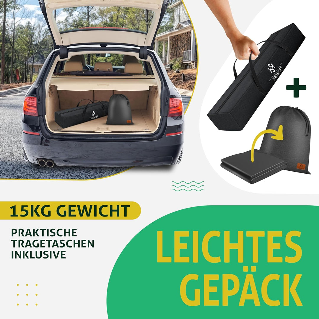 KESSER® Hängematte Lake mit Gestell, Doppel für 2 Personen, 200kg Belastbarkeit, Indoor &amp; Outdoor, X