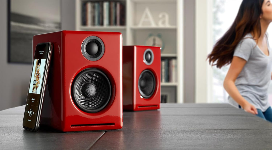 Audioengine A2+ Plus Wireless Speaker Bluetooth | Desktop Monitor Speakers | Home Music System aptX