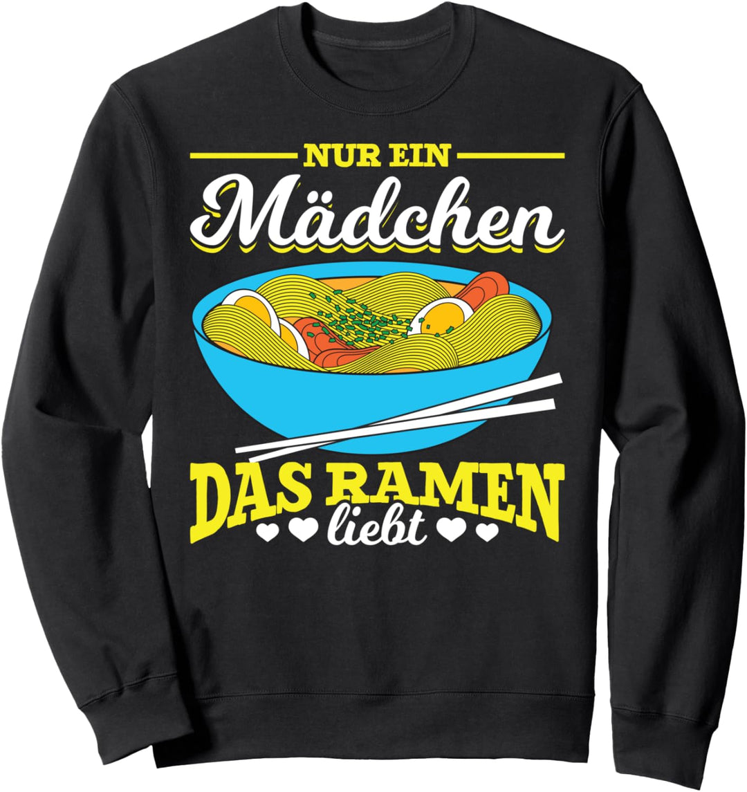 Asiatische Nudelsuppe Japanische Ramen Nudeln Ramen Mädchen Sweatshirt