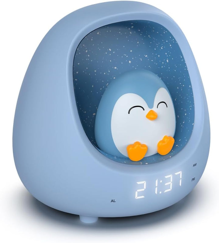 Bigben Kinderwecker mit Nachtlicht (Pinguin), Pinguin