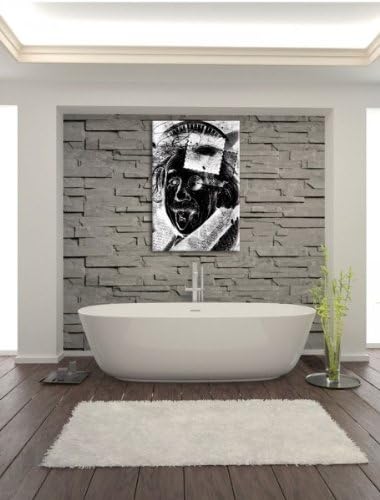 Einsteins secret negative Leinwandbild Bild auf Leinwand, XXL riesige Bilder fertig gerahmt mit Keil