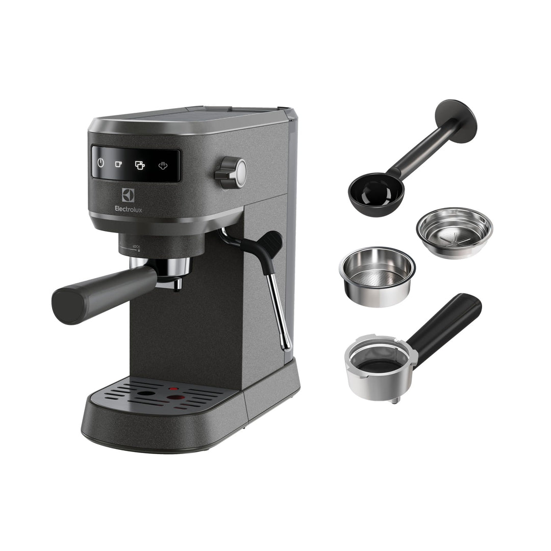 Electrolux E6EC1-6BST Explorer 6 Espresso-Cappuccino-Maschine, Wärmekontrolltechnologie, herausnehmb