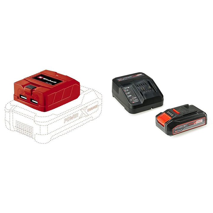 Einhell USB Akku-Adapter TE-CP 18 Li USB Power X-Change (Li-Ion, 18 V, externe Stromquelle für Handy