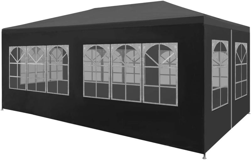 yorten Partyzelt Gartenpavillon Faltpavillon PE-Dach UV- und Wasserbeständig 6 x 3 x 2,55 m (L x B x