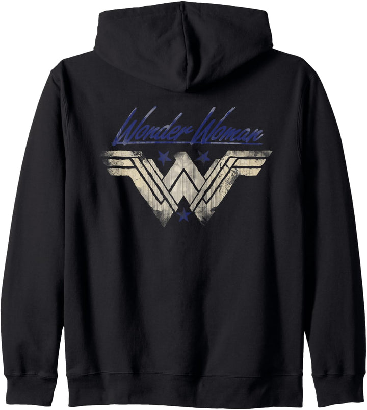 DC Wonder Woman Logo Wasserzeichen Kapuzenjacke