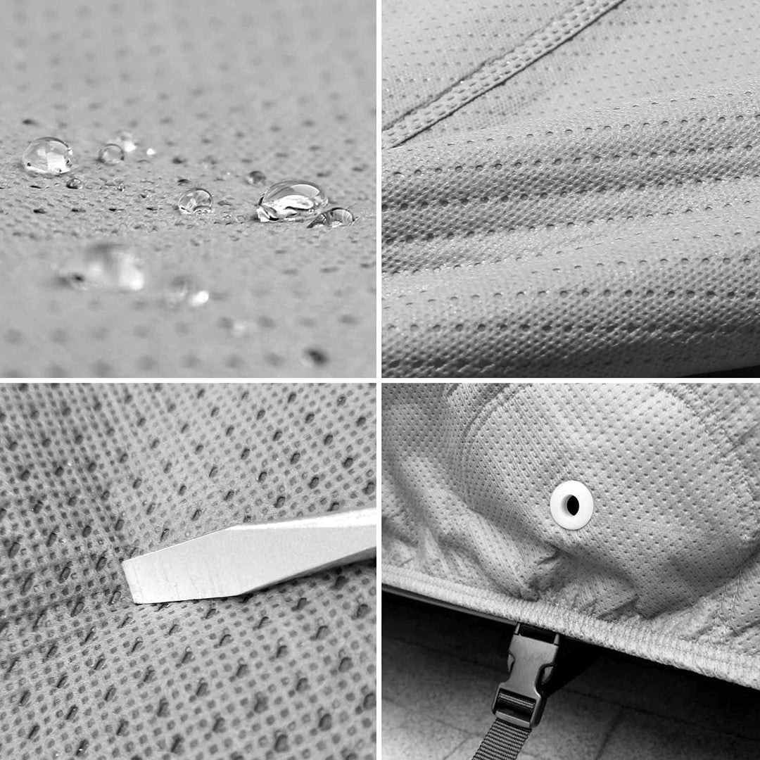 Leader Accessories Premium Autoabdeckung 5-lagig wasserdicht Ganzgarage wetterfest Autoabdeckplane U