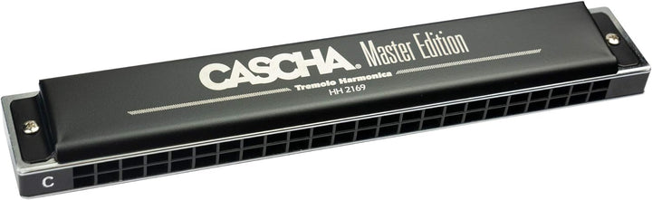 CASCHA Master Edition Tremolo-Mundharmonika, 24 Löcher, C-Dur, inklusive Soft-Case und Pflegetuch, P