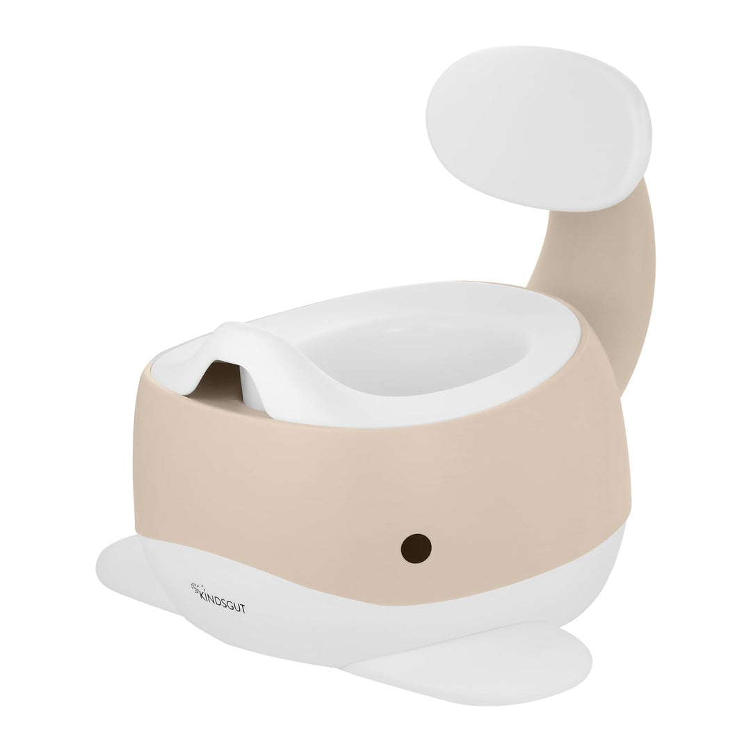 Kindsgut Kinder-Töpfchen, Babytopf WC/Klo, kinderfreundliches Wal-Design und dezente Farben, Toilett
