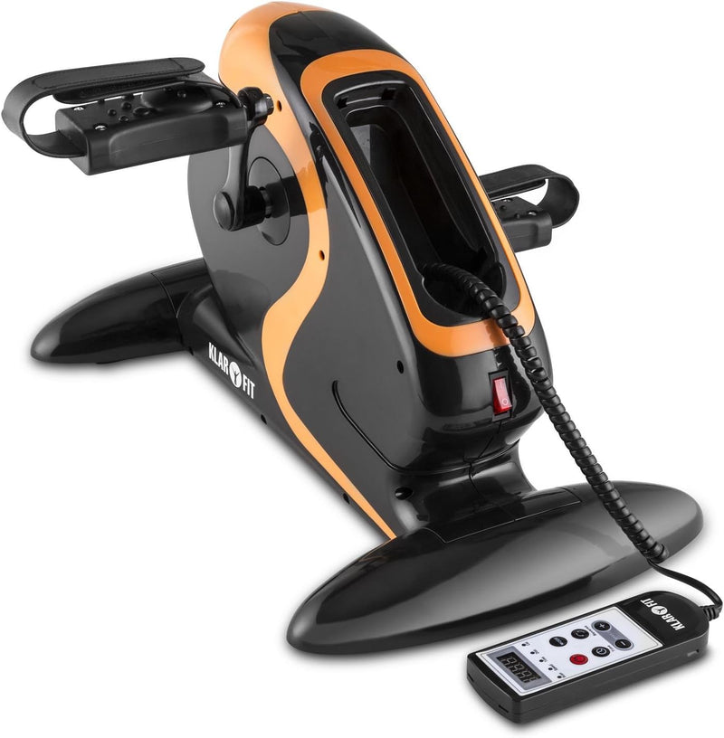 Klarfit Cycloony Beintrainer - Pedaltrainer für Muskelaufbau, 70 W Beintrainer für zuhause, 12 Gesch